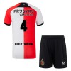 Maillot de Supporter Feyenoord Rotterdam Geertruida 4 Domicile 2024-25 Pour Enfant